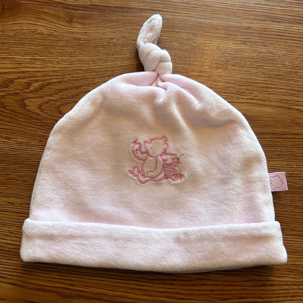 Vintage Pink Baby Girl Winnie the Pooh Hat Beanie